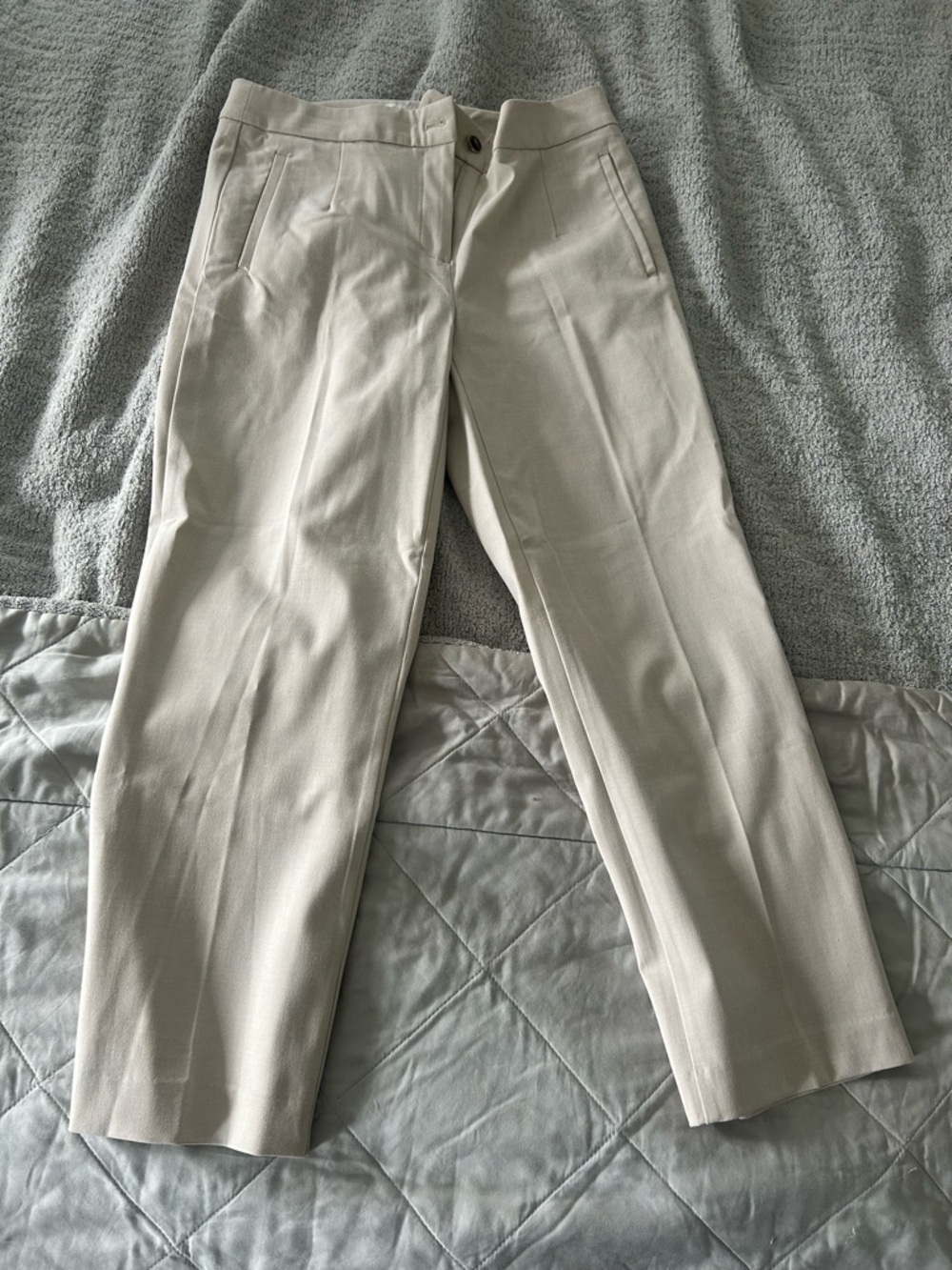 ☀️3/$25 Rachel Zoe cream beige dress trousers pants 6